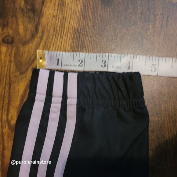 Vtg Adidas Peach Poly Jacket L Soft Violet Black Pockets Streetwear Y2K NWT - Picture 10 of 11